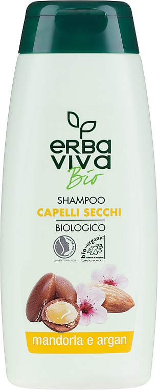 Szampon do włosów suchych Migdały i argan - Erba Viva Hair Shampoo