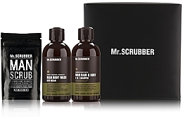 Zestaw - Mr.Scrubber "New Man Basic " (body/scr/100 g + sh/gel/265 ml + shm/265 ml) — Zdjęcie N1