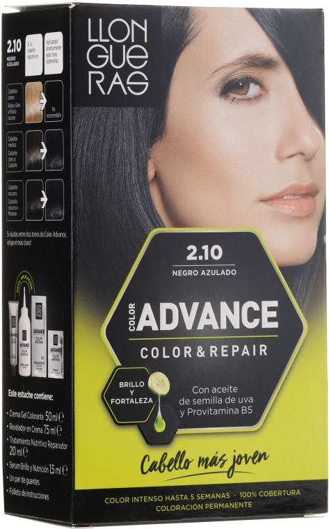 Farba do włosów - Llongueras Color Advance Hair Colour — Zdjęcie N2