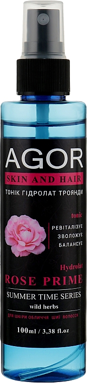 Tonik z różą - Agor Summer Time Skin And Hair Tonic — Zdjęcie N3