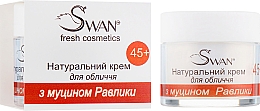 Naturalny krem do twarzy z mucyną ślimaka, 45+ - Swan Face Cream — Zdjęcie N1