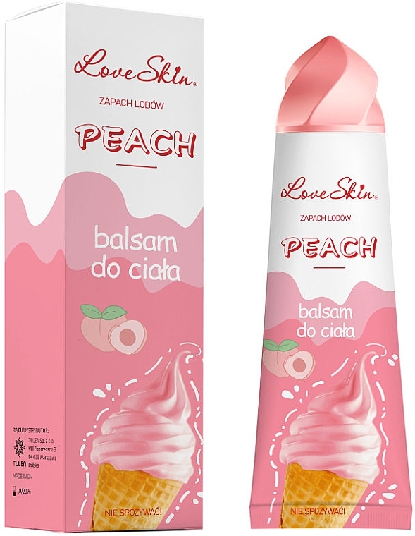 Balsam do ciała o zapachu lodów brzoskwiniowych - Love Skin Peach Body Balm — Zdjęcie N2