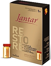 Kup Regenerująca kuracja w ampułkach z esencją bursztynową do włosów bardzo zniszczonych i osłabionych - Farmona Jantar Restore