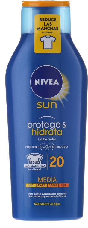Nawilżający balsam do opalania - NIVEA SUN Protect & Moisture Sun Lotion SPF20 — Zdjęcie N7