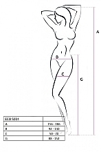 Pończochy erotyczne, ECO, BS010, białe - Passion — Zdjęcie N3