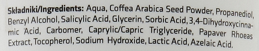 Rewitalizujący hydrożelowy peeling do twarzy - APIS Professional Coffee Shot Hydrogel Peeling — Zdjęcie N2