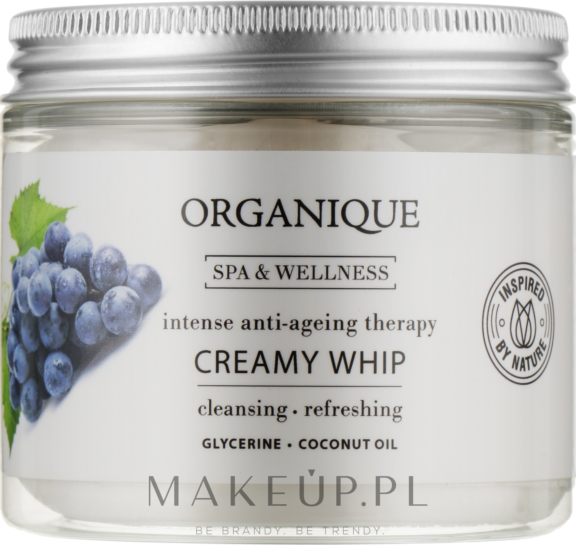 Przeciwstarzeniowa pianka do mycia ciała Winogrona - Organique Cleansing Ritual Creamy Whip — Zdjęcie 200 ml