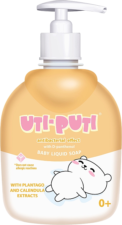 Mydło w płynie dla niemowląt z ekstraktem z babki lancetowatej i nagietka - Uti-Puti — Zdjęcie N3