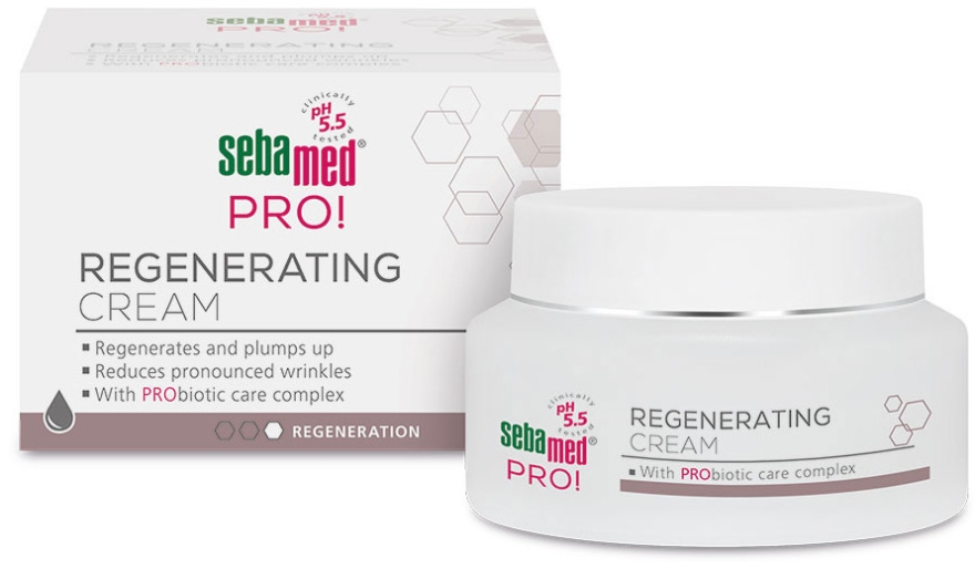 Naprawczy krem przeciwzmarszczkowy do twarzy 70+ - Sebamed PRO! Regenerating Cream — Zdjęcie N1