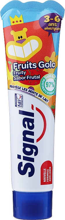 Pasta do zębów o smaku owocowym dla dzieci 3-6 lat - Signal Kids Fruit Flavor Toothpaste — Zdjęcie N1