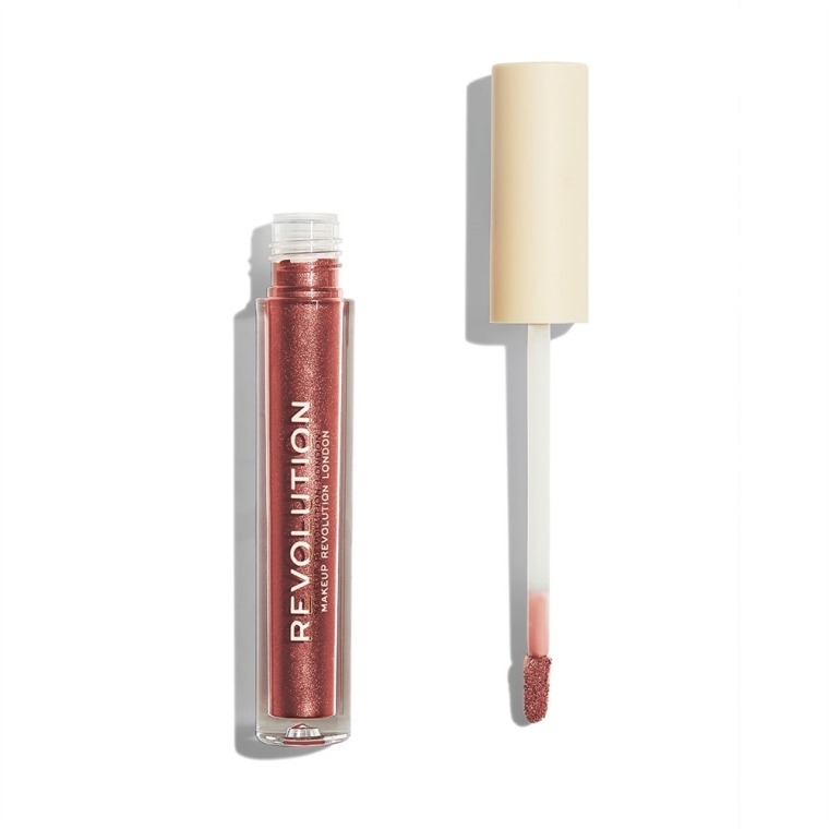 Pomadka w płynie do ust - Makeup Revolution Nudes Collection Metallic Liquid Lipstick — Zdjęcie N2