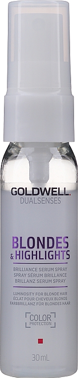 Nabłyszczające serum w sprayu do włosów blond i refleksów - Goldwell Dualsenses Blondes & Highlights Brilliance Serum Spray