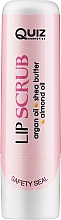 Naturalny peeling do ust Truskawka - Quiz Cosmetics Lip Scrub Stick With Oil — Zdjęcie N1