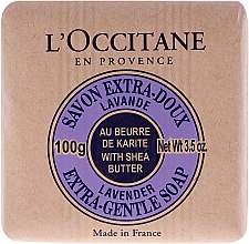 Lawendowe mydło Masło shea - L'Occitane Shea Butter Extra Gentle Soap-Lavender — Zdjęcie N2