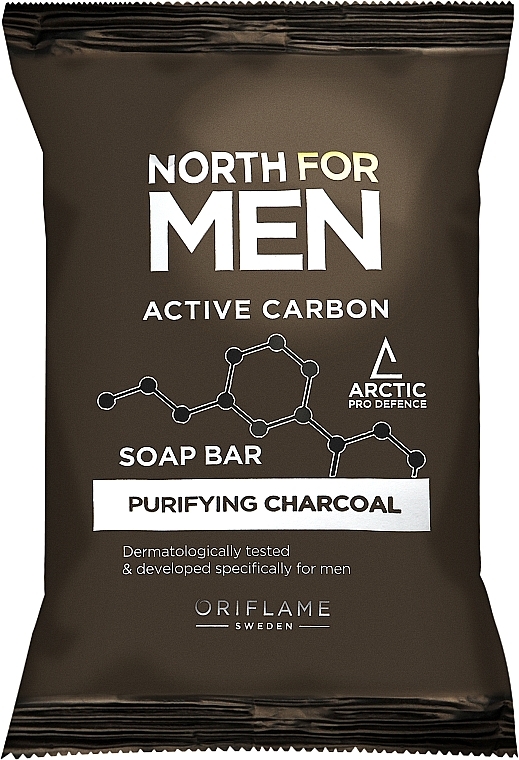 Mydło - Oriflame North For Men Active Carbon Soap Bar — Zdjęcie N1
