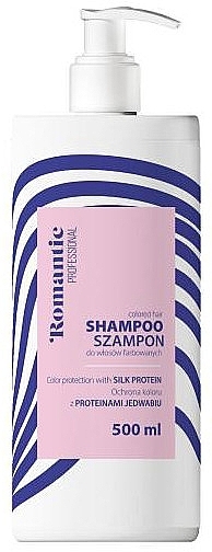 Ujędrniający szampon do włosów z białkami jedwabiu - Romantic Professional Silk Shampoo — Zdjęcie N1