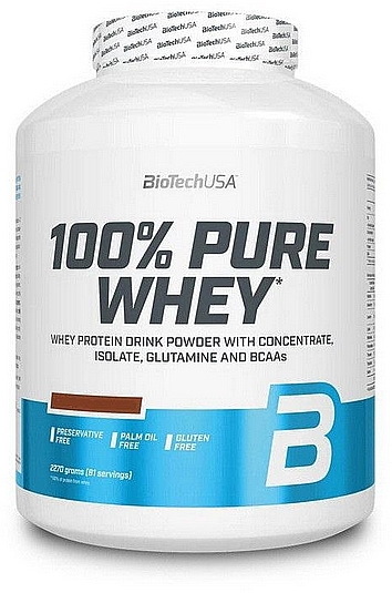 Białko - Biotech 100% Pure Whey Caramel Cappuccino — Zdjęcie N1