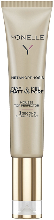 Mus-perfektor błyskawicznie matujący skórę i maskujący pory - Yonelle Metamorphosis Maxi Matt & Mini Pore Mousse Perfector — Zdjęcie N1