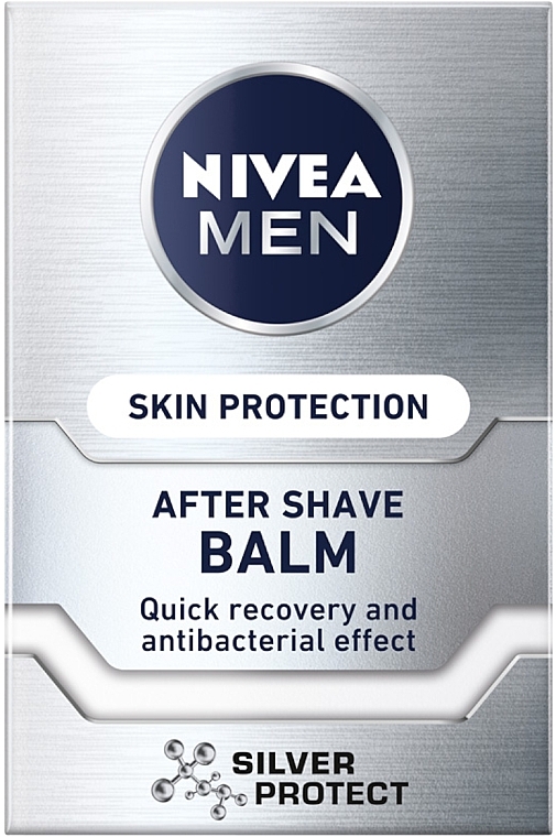 Zestaw - NIVEA MEN Silver Control Skin Protect Collection (aft/sh/balm/100ml + deo/50ml + sh/gel/250ml) — Zdjęcie N3