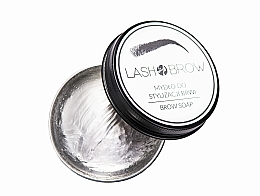 Zestaw - Lash Brown Morning Beautiful (brow soap/50g + brow oil/6ml + eyebrow pomade/7g + brush/3pcs) — Zdjęcie N2