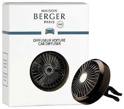 Dyfuzor bezzapachowy do samochodu, czarny - Maison Berger Black Car Clip Diffuser — Zdjęcie N1