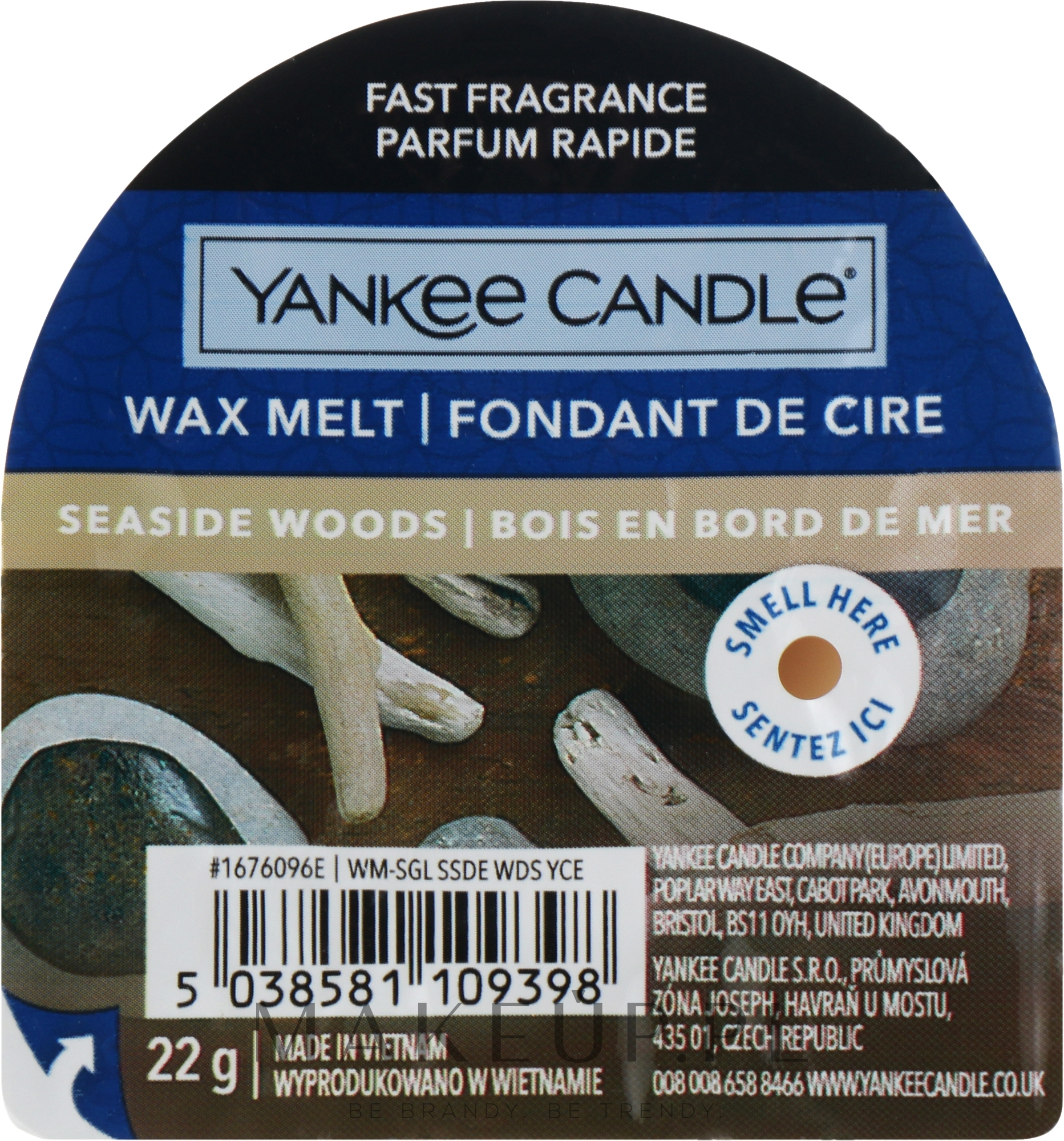 Aromatyczny wosk do kominka - Yankee Candle Wax Melt Seaside Woods  — Zdjęcie 22 g