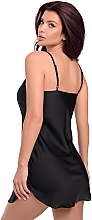 Damska koszula nocna, czarna Stoya - MAKEUP Women's Nightgown Black — Zdjęcie N5