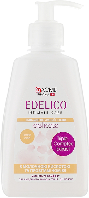 Kojący zel do higieny intymnej do skóry wrażliwej i suchej - Acme Color Edelico Intim Care Soothing — Zdjęcie N1