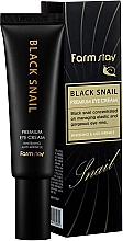 Kup Wybielająco-przeciwzmarszczkowy krem ​​pod oczy z mucyną czarnego ślimaka - FarmStay Black Snail Premium Eye Cream