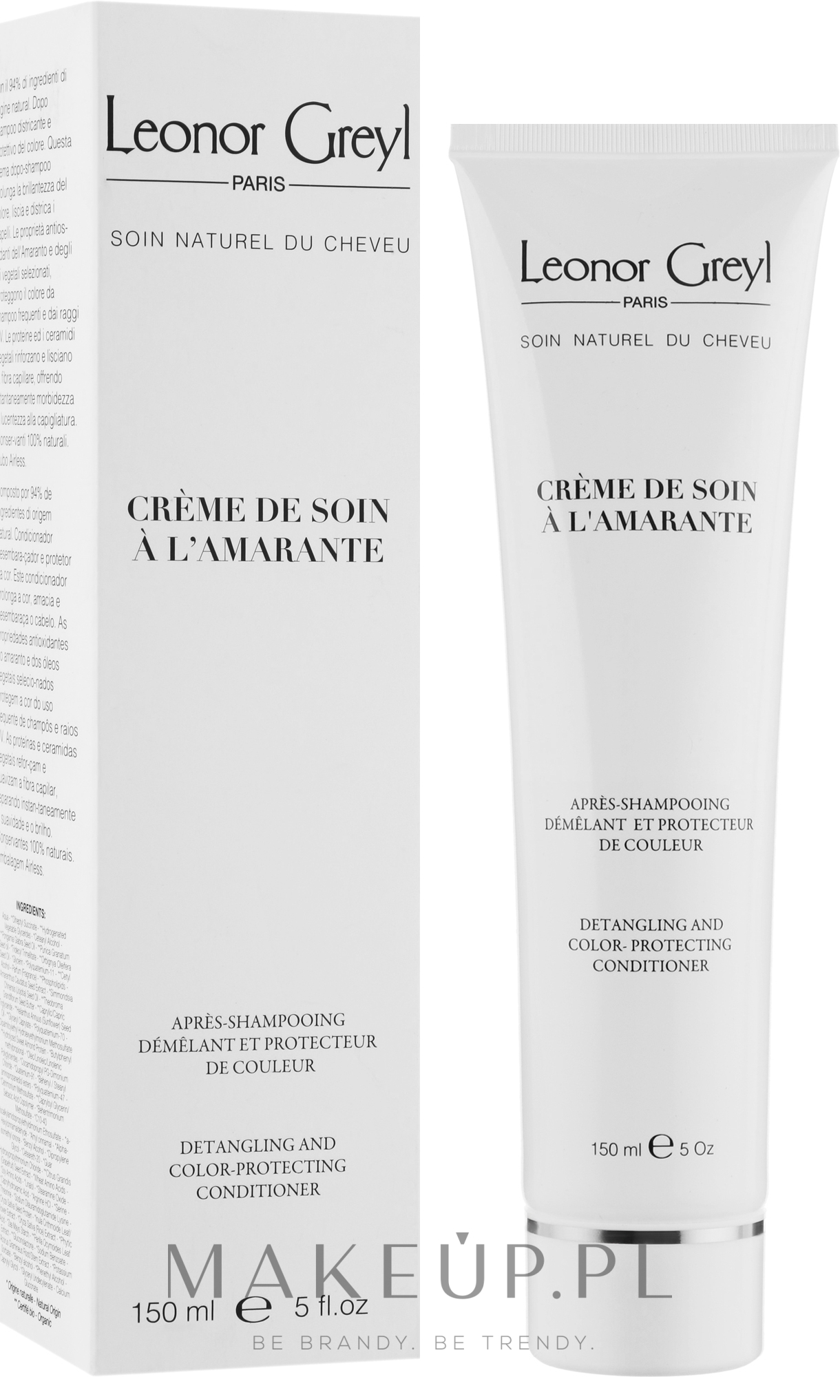 Odżywka przedłużająca trwałość koloru - Leonor Greyl Specific Conditioning Masks Creme De Soin A L'amarante — Zdjęcie 150 ml