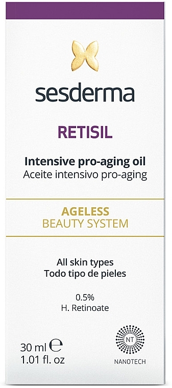 Olejek do twarzy - SesDerma Laboratories Retisil Pro-Aging Intensive Oil — Zdjęcie N3