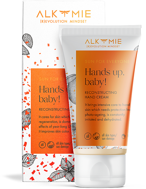 Regenerujący krem do rąk - Alkmie Hands Up Baby Reconstructing Hand Cream — Zdjęcie N1