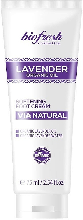 Kojący krem do stóp - BioFresh Lavender Organic Oil Softening Foot Cream — Zdjęcie N1