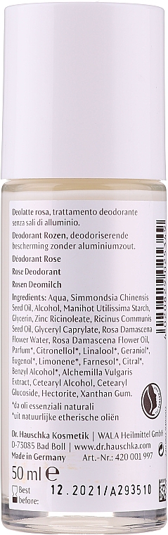Dezodorant w kulce Róża - Dr Hauschka Rose Deodorant — Zdjęcie N4