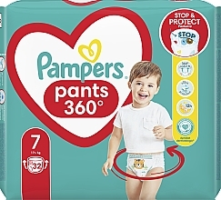 Pieluchomajtki Pants rozmiar 7 (17 kg + ), 32 szt. - Pampers — Zdjęcie N9