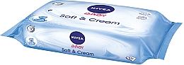 Chusteczki pielęgnacyjne dla dzieci Duo Pack 2x63 szt - NIVEA BABY Soft & Cream — Zdjęcie N3