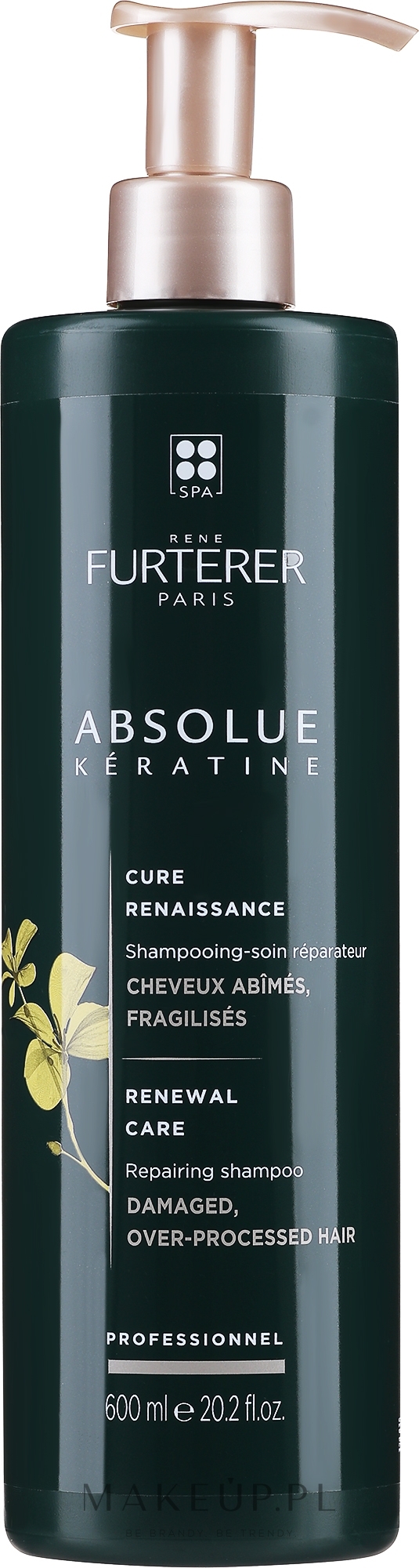 Keratynowy szampon - Rene Furterer Absolue Keratine Renewal Shampoo — Zdjęcie 600 ml