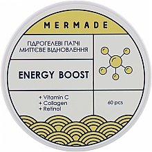 Witaminizowane hydrożelowe płatki pod oczy - Mermade Energy Boost Patch — Zdjęcie N3