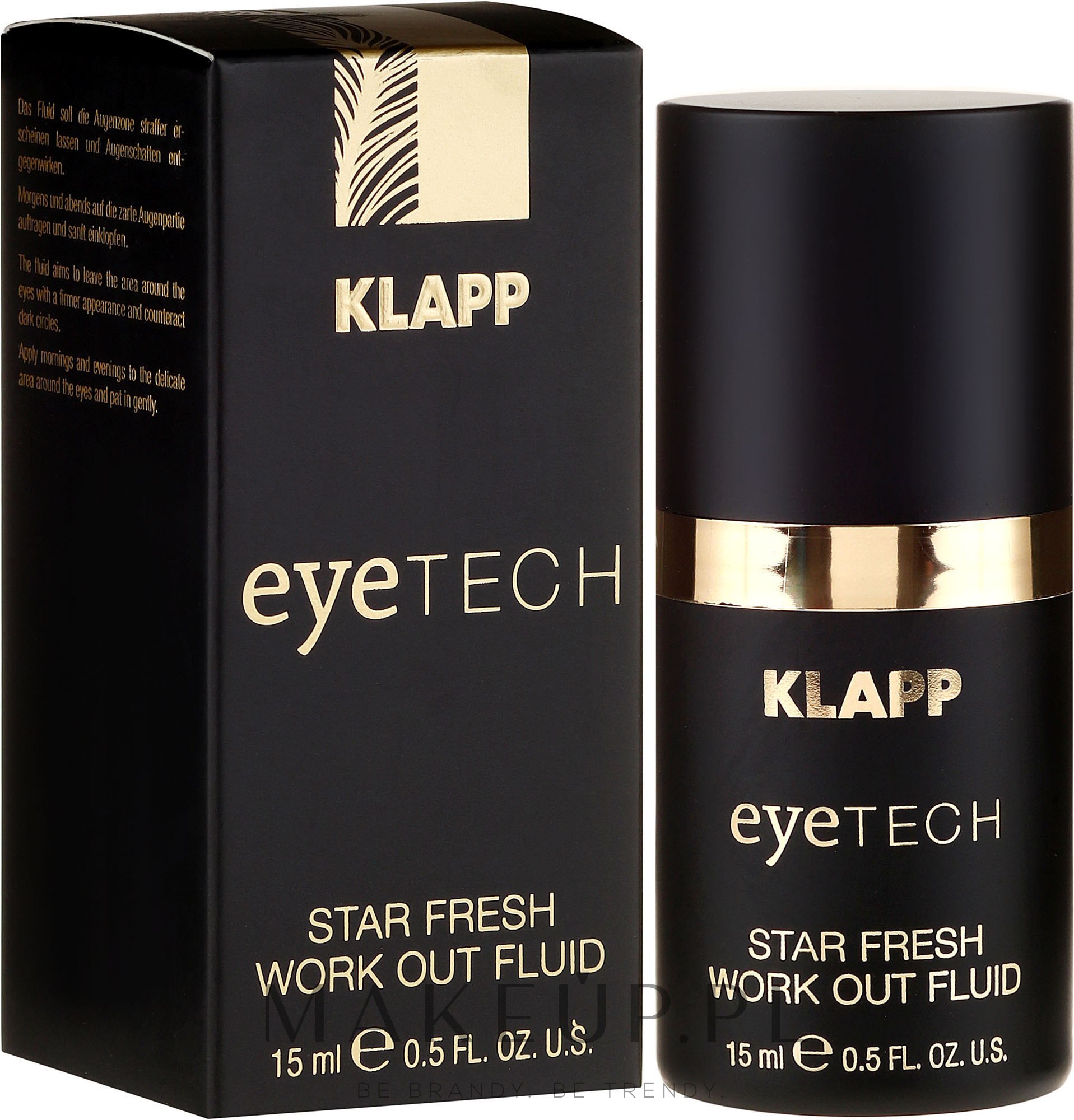 Odświeżający fluid do powiek - Klapp Eyetech Star Fresh Work Out Fluid — Zdjęcie 15 ml