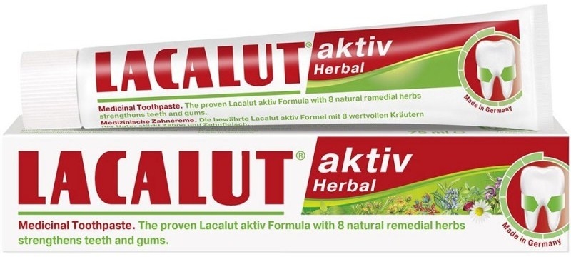 Ziołowa pasta do zębów - Lacalut Aktiv Herbal Toothpaste — Zdjęcie N1