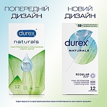 Prezerwatywy lateksowe z żelem nawilżającym, cienkie, 12 szt. - Durex Naturals — Zdjęcie N3