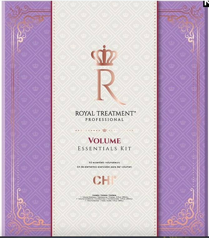 Zestaw - CHI Royal Treatment Volume Essentials Kit (shm/355 ml + cond/355 ml + booster/118 ml) — Zdjęcie N1