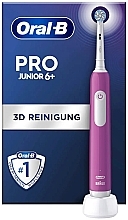 Kup Elektryczna szczoteczka do zębów, fioletowa - Oral-B Pro Junior 6+