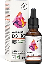 Kup PRZECENA! Suplement diety D3+K2mk7 2000IU - Aura Herbals Vitamin D3+K2mk7 2000IU *