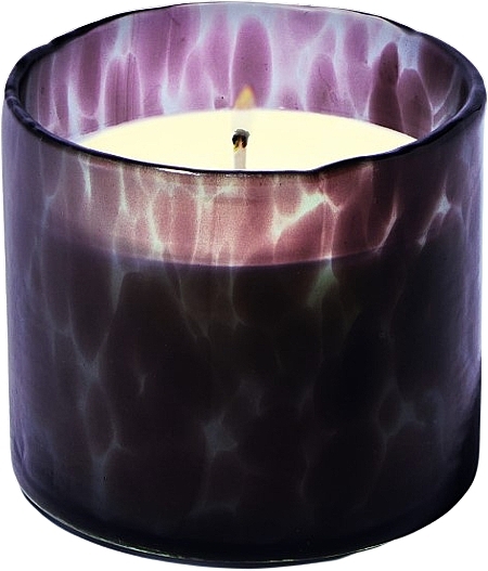 Świeca zapachowa w szkle - Paddywax Luxe Hand Blown Bubble Glass Candle Plum French Linen & Orris — Zdjęcie N1