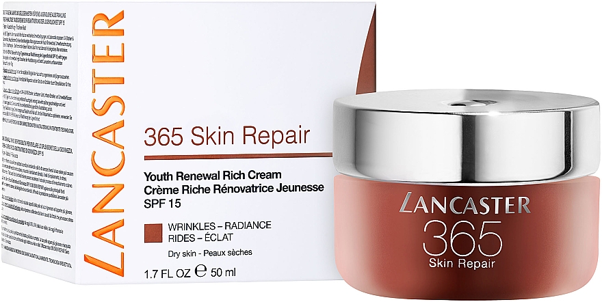 Odnawiający bogaty krem do twarzy SPF 15 - Lancaster 365 Skin Repair Youth Renewal Rich Cream — Zdjęcie N2
