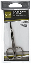 Nożyczki do skórek z ultracienkim zakrzywionym ostrzem - QVS Curved Cuticle Scissors — Zdjęcie N2