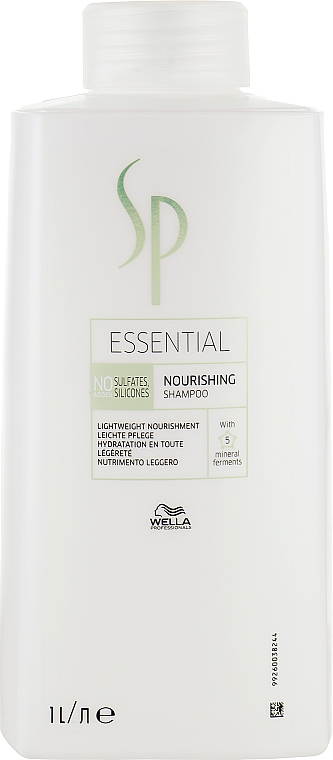 Odżywczy szampon do włosów bez obciążania - Wella SP Essential Nourishing Shampoo — Zdjęcie N3