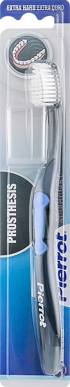 Szczoteczka do protez, czarno-niebieska - Pierrot Prosthesis Toothbrush — Zdjęcie N1