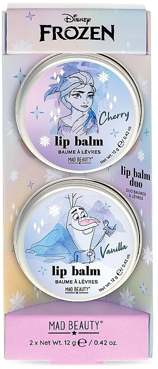 Zestaw - Mad Beauty Disney Frozen Lip Balm Duo (lip/balm/2x12g) — Zdjęcie N1